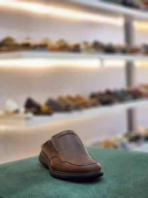 صورة جزمه رسمي ايطالي  طبي خفيف ومريح مفتوح من الخلف